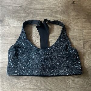 lululemon athletica Black Glitter Sports Bra